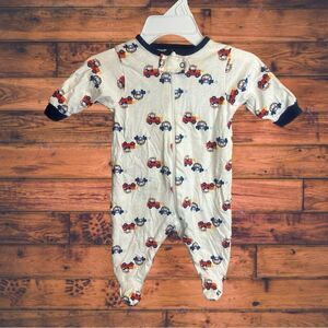 5 for $25🔥Newborn Gerber Car Print‎ Pajama Jumpsuit